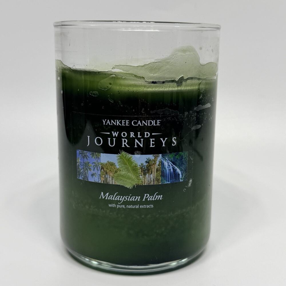 Yankee Candle World Journey Malaysian Palm 22 oz Candle AS-IS RARE Discontinued